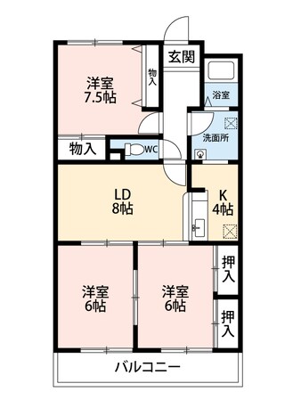 リアン久米の物件間取画像